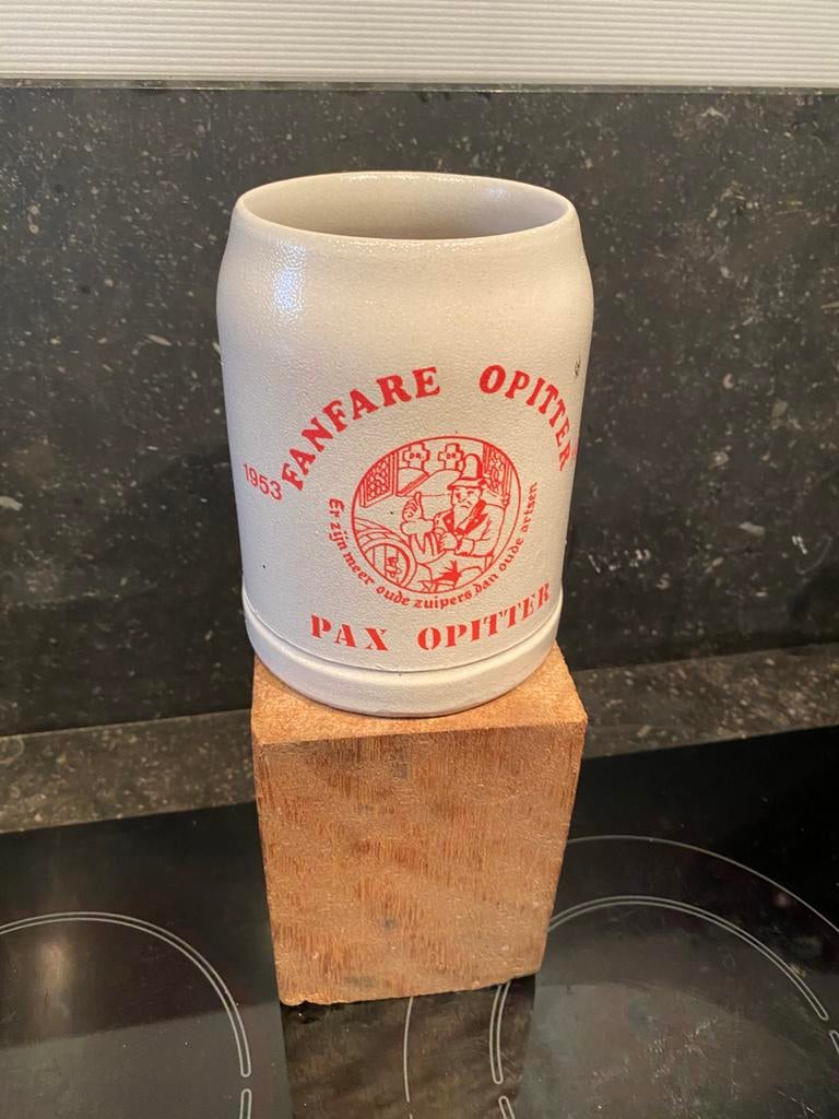 PAX OPITTER biermok pul bierpul chope 0,5 liter, Verzamelen, Ophalen of Verzenden, Gebruikt, Pul(len), Overige merken