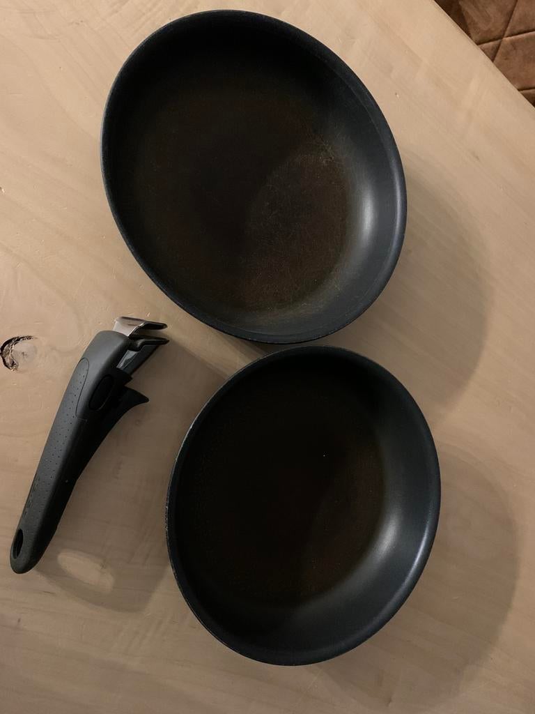 Poêles Tefal, Enlèvement ou Envoi, Utilisé, Ensemble de casseroles, Plaques à induction
