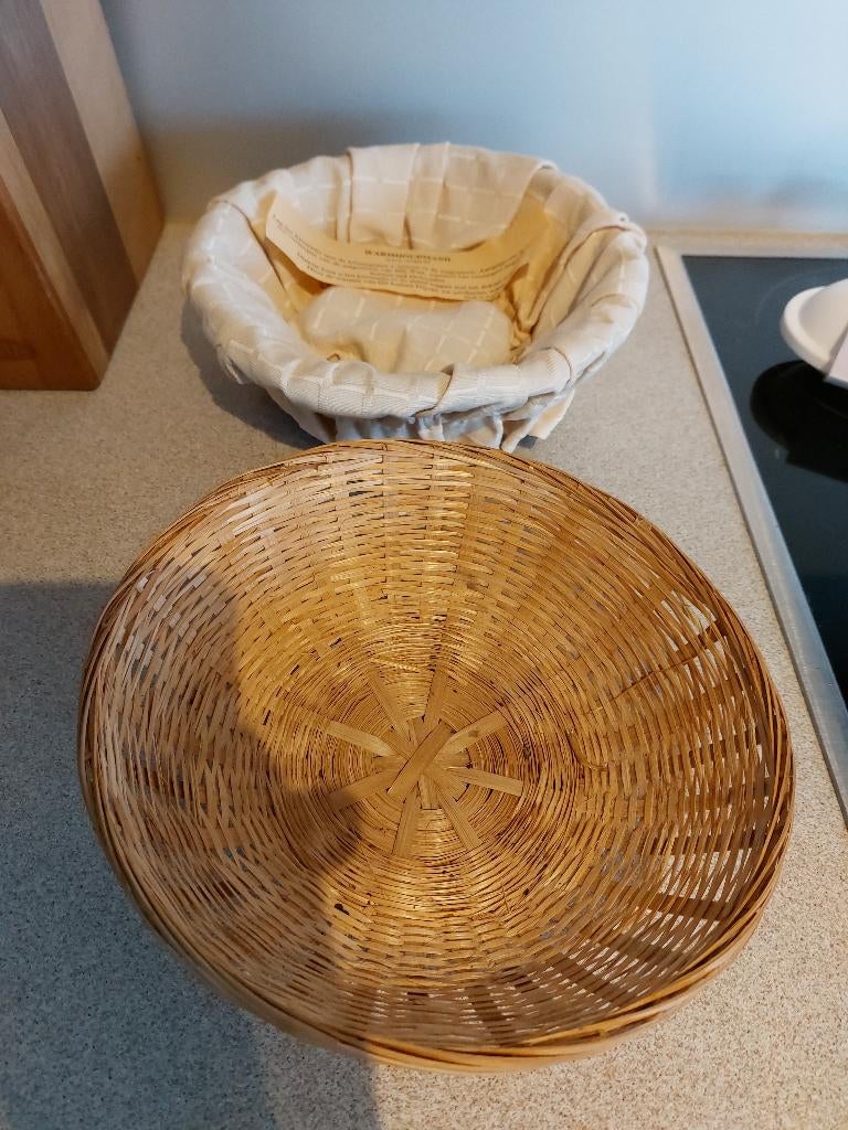 Manden       µt, Ophalen of Verzenden, Rechthoekig, Riet, Mand