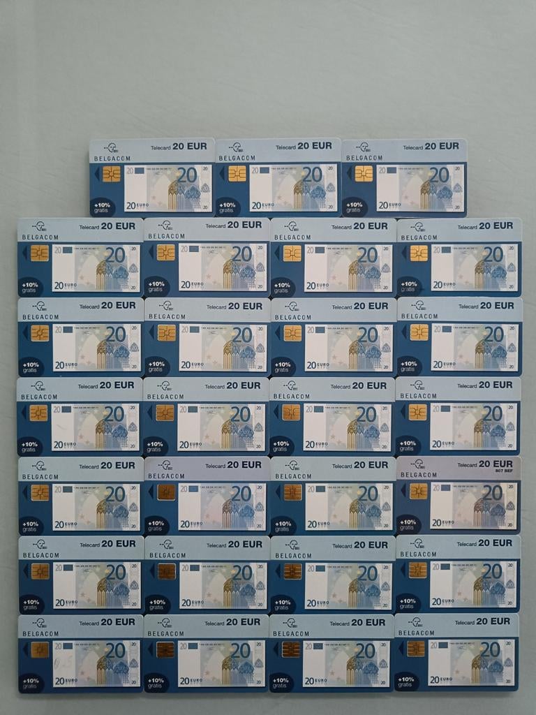 Cartes téléphoniques Belgacom from 20 euros., Enlèvement ou Envoi