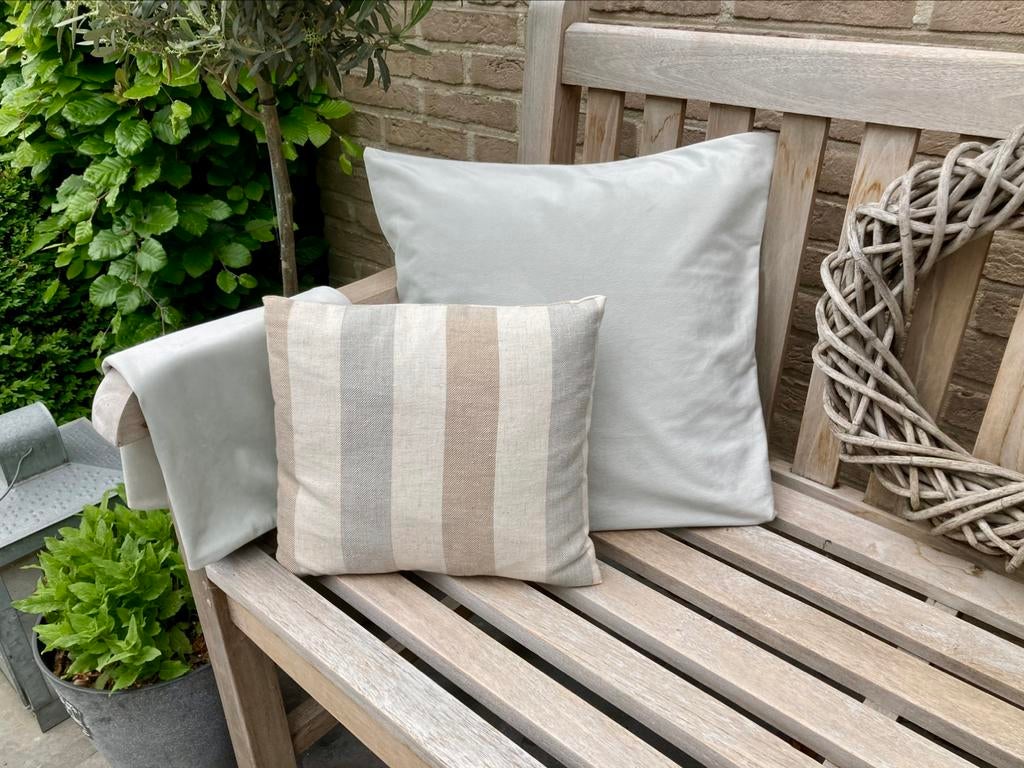 3 kussenhoezen, Enlèvement, Neuf, Beige