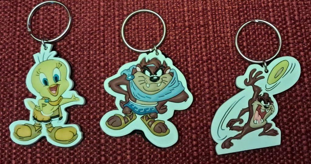 3 porte-clés Taz et Titi olympic health foundation vintage, Collections, Enlèvement ou Envoi