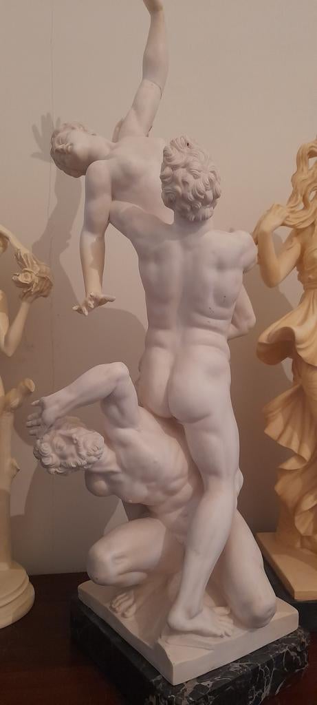 Superbe sculpture mythologique nue, Enlèvement