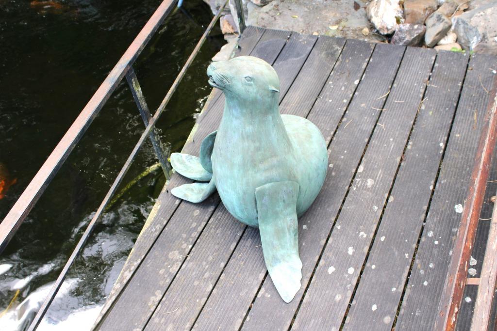 otarie ou phoque jet d eau en bronze pat vert, Jardin & Terrasse, Pièces d'eau & Fontaines, Neuf, Fontaine, Autres matériaux, Enlèvement