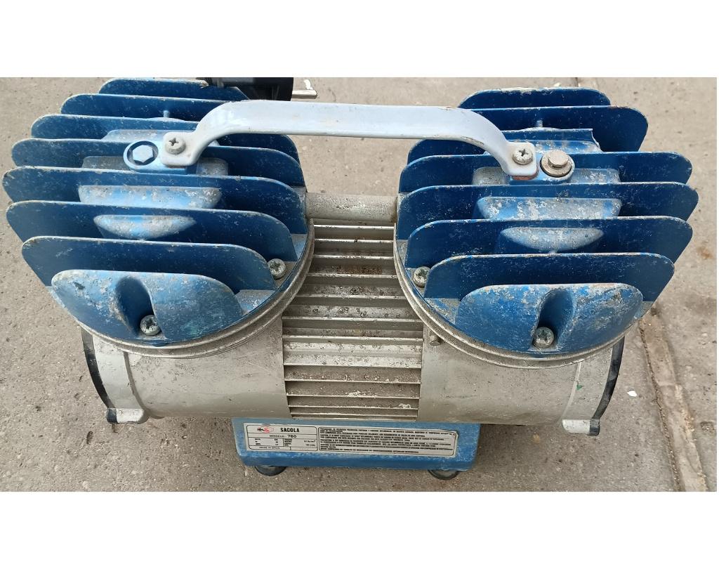 Lucht compressor voor spuitmachine pleistermachine, Bricolage & Construction, Compresseurs, Utilisé, Moins de 6 bars, Moins de 25 litres