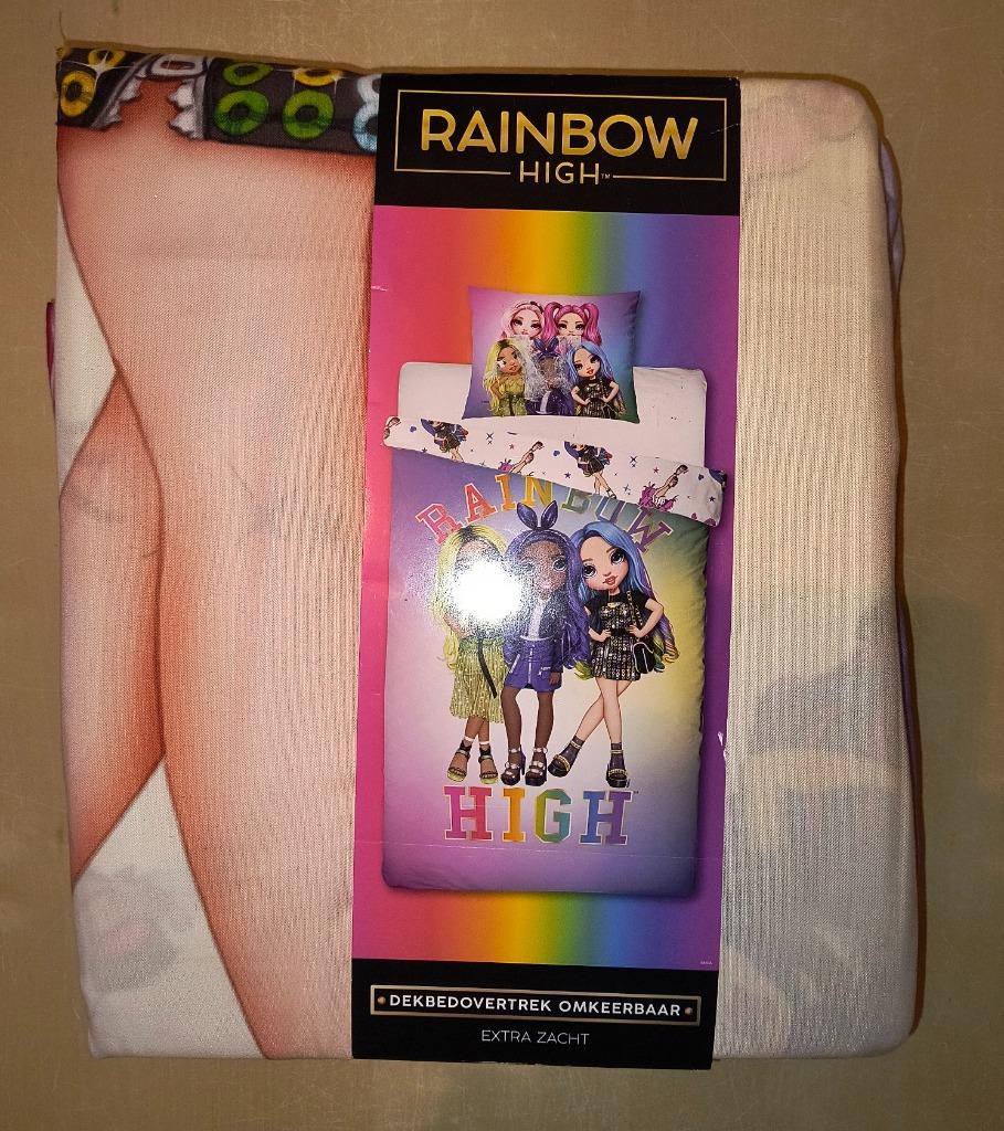 Zacht 1persoons dekbedovertrek Rainbow High (nieuw), Overige kleuren, Meisje, Dekbedovertrek, Nieuw