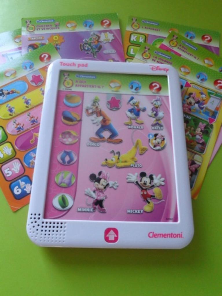 Touch Pad - tablette électronique parlante CLEMENTONI DISNEY, Enlèvement ou Envoi, Utilisé, Langue et Lecture, Sonore