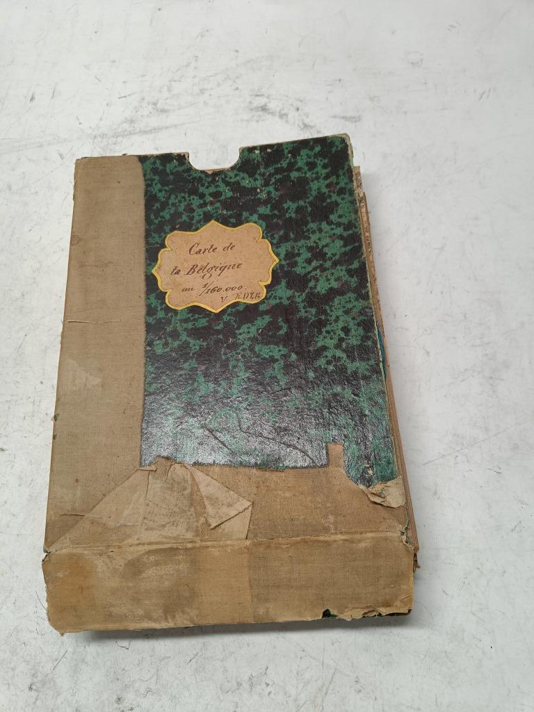 Carte de la belgique au 1/160000 indiquant toutes les voies, Enlèvement ou Envoi