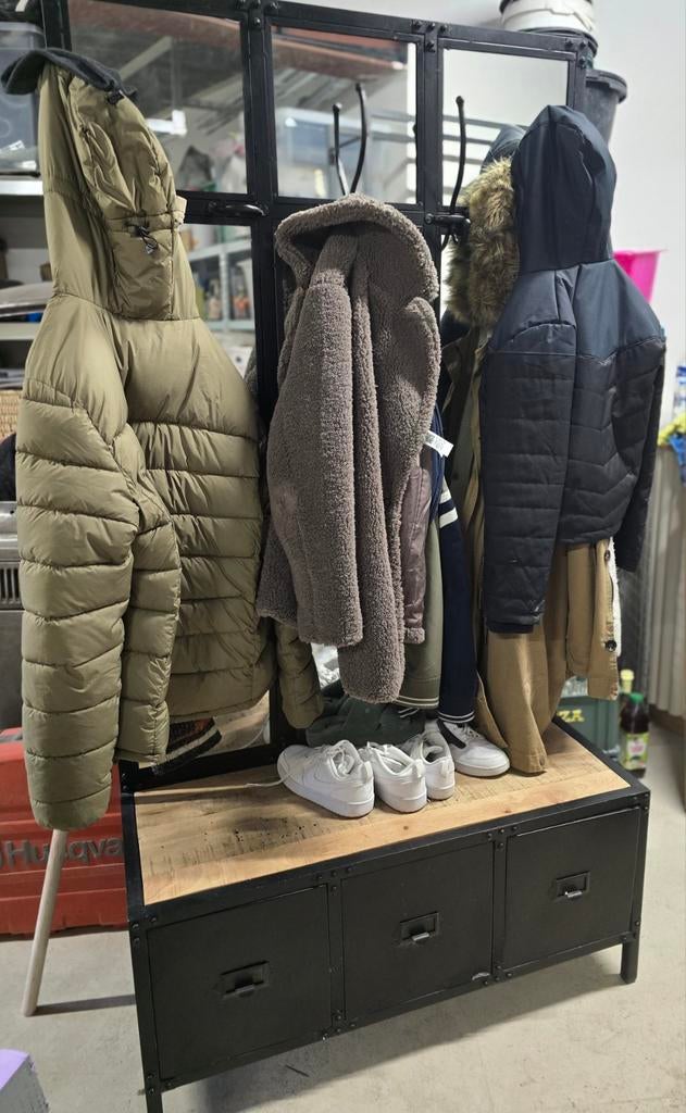 Ensemble de meubles noir metal, Maison & Meubles, Enlèvement