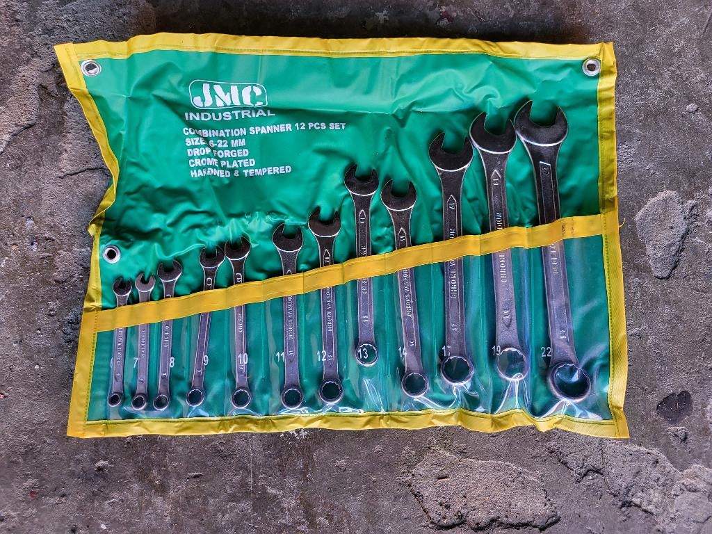 Jeu de clés mixtes, 12 pièces métriques, 6 à 22 mm, JMC, Enlèvement ou Envoi, Neuf