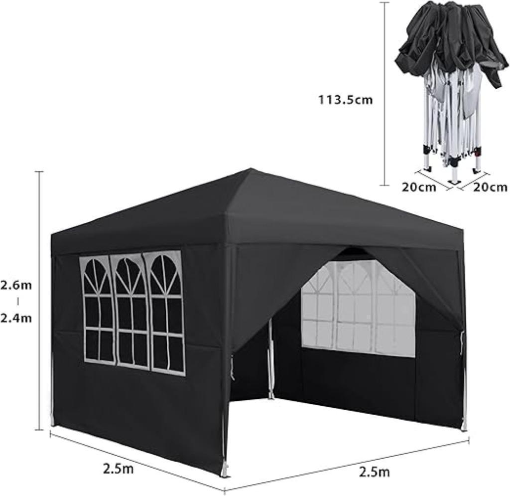 Partytent inklapbaar vouwbaar Paviljoen Pop Up Easy 4 wanden, Ophalen, Opvouwbaar, Partytent, Minder dan 4 meter