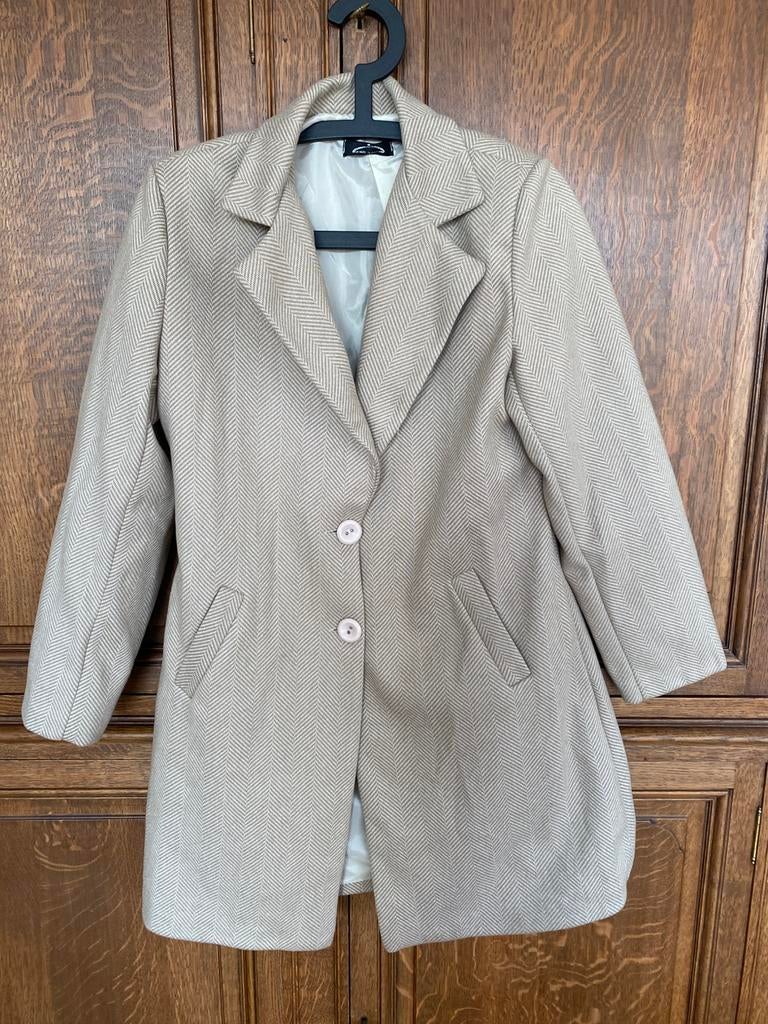 Manteau beige, Beige, Maat 42/44 (L), Ophalen of Verzenden, Zo goed als nieuw