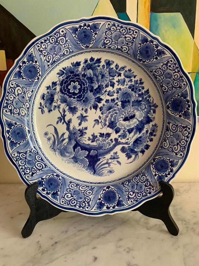 Grote Delft blauw Schaal van Porceleyne Fles uit 1959, Antiek en Kunst, Ophalen of Verzenden