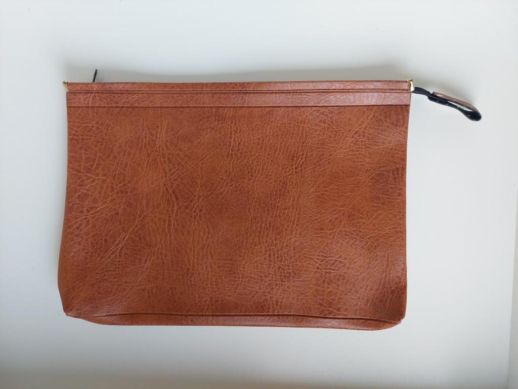 Mallette en cuir/sac pour ordinateur portable sans poignée -, Enlèvement ou Envoi, Comme neuf, Porte-document
