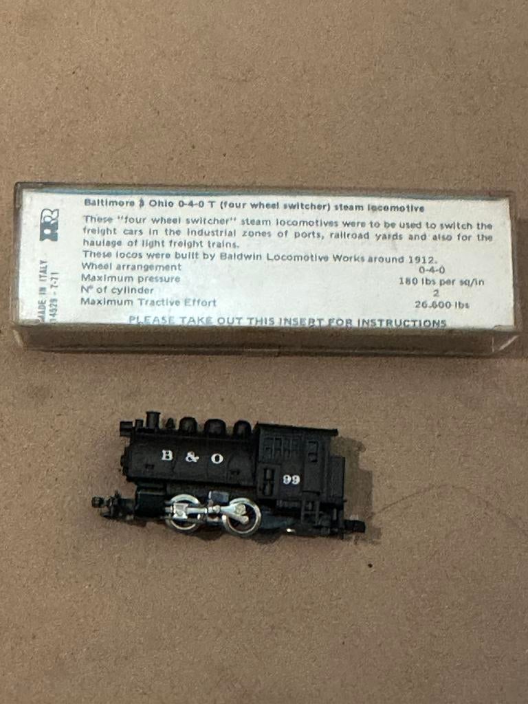Atlas 2187 0-4-0T switcher 99 of the Baltimore & Ohio, Ophalen of Verzenden, Zo goed als nieuw, Locomotief