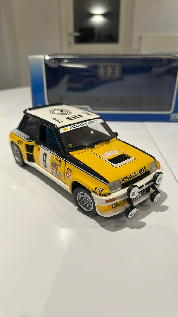 RENAULT 5 Turbo Rally Ragnotti 1981 1/18, Ophalen of Verzenden, Zo goed als nieuw, Auto, Overige merken