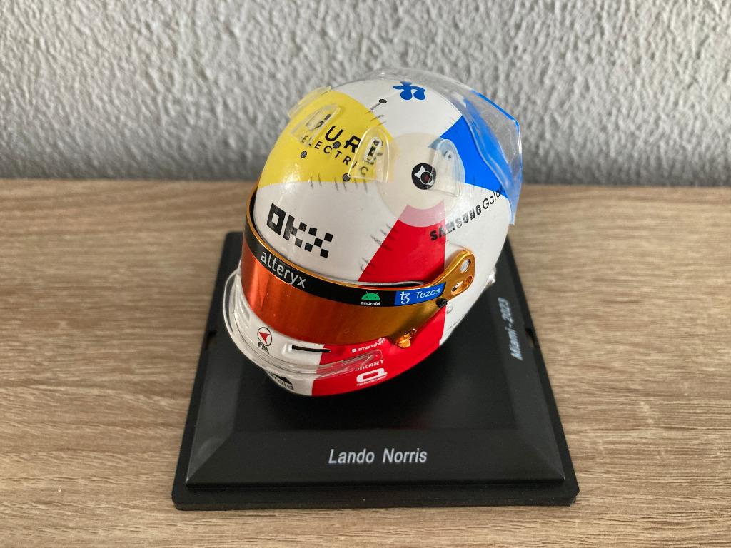Lando Norris 1:5 helm Miami GP 2023 Mclaren F1 1/5, Ophalen of Verzenden, Nieuw, Formule 1