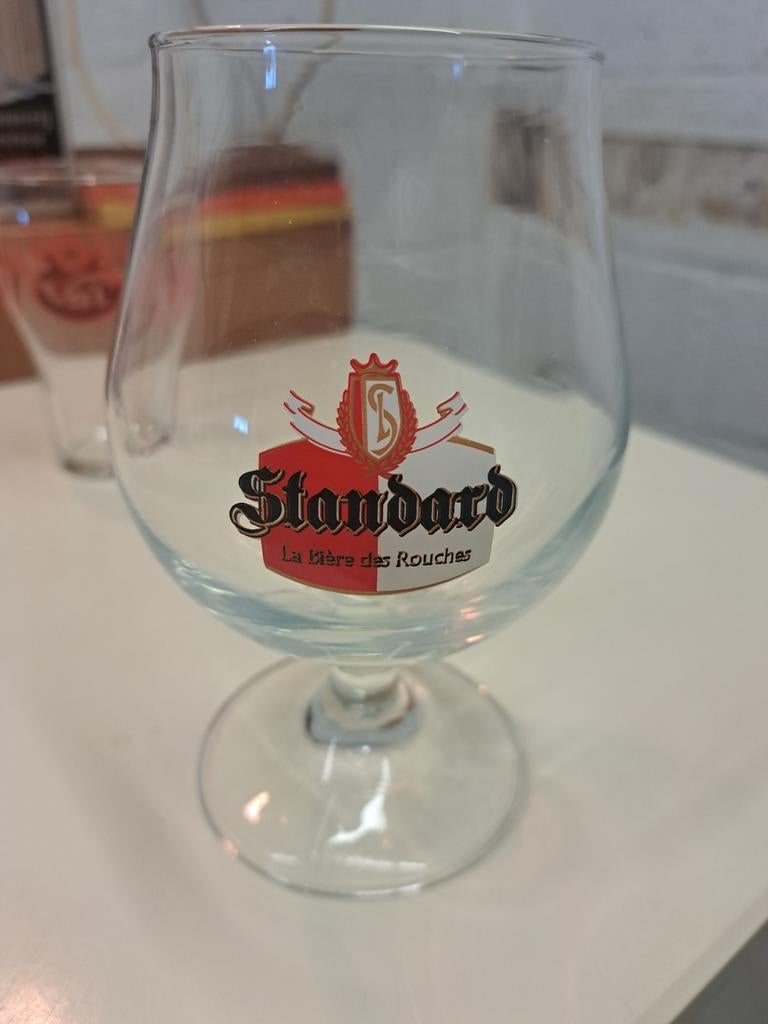 Bierglas Standard Luik  prima staat, Ophalen of Verzenden, Nieuw, Glas of Glazen