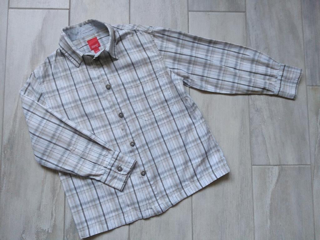 ★ M116 - hemd esprit, Kinderen en Baby's, Kinderkleding | Maat 116, Zo goed als nieuw, Jongen, Overhemd of Blouse, Ophalen of Verzenden