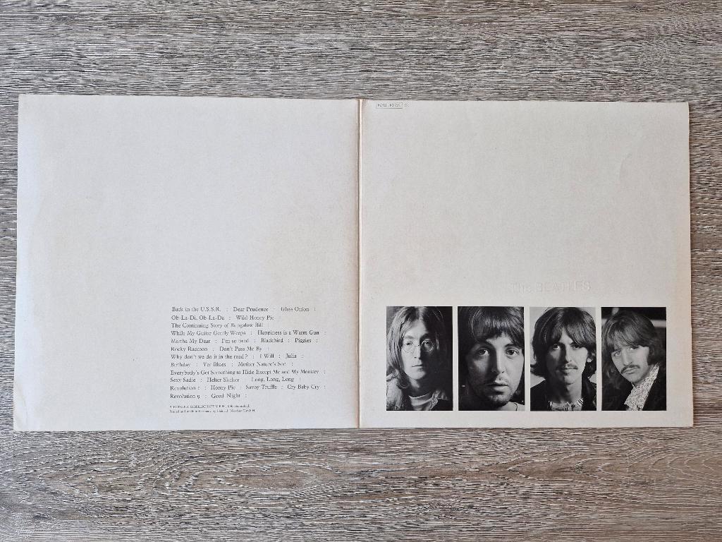 the beatles  witte dubbel lp misdrukt, Ophalen of Verzenden, Gebruikt, 12 inch, Poprock