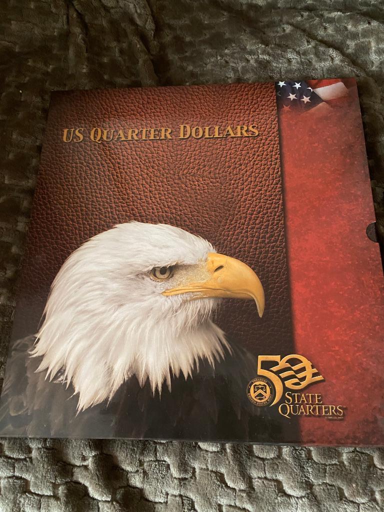 Collection State Quarters USA verguld met documentatie, Ophalen, Noord-Amerika, Setje, Goud