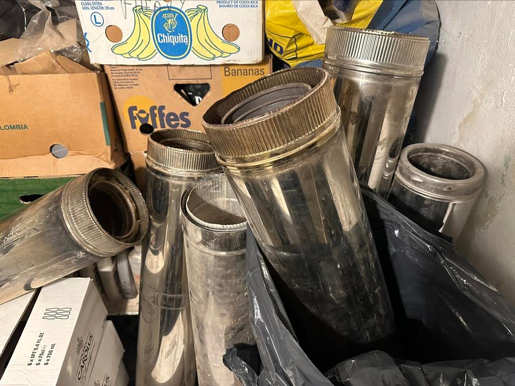 Kachelbuizen/ houtkachels GEÏSOLEERDE BUIZEN, Huis en Inrichting, Kachels, Ophalen, Gebruikt, Houtkachel