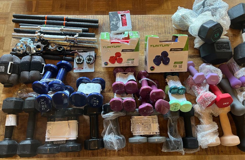 Lot musculation neuf, Sports & Fitness, Enlèvement, Neuf, Bras, Kettlebell