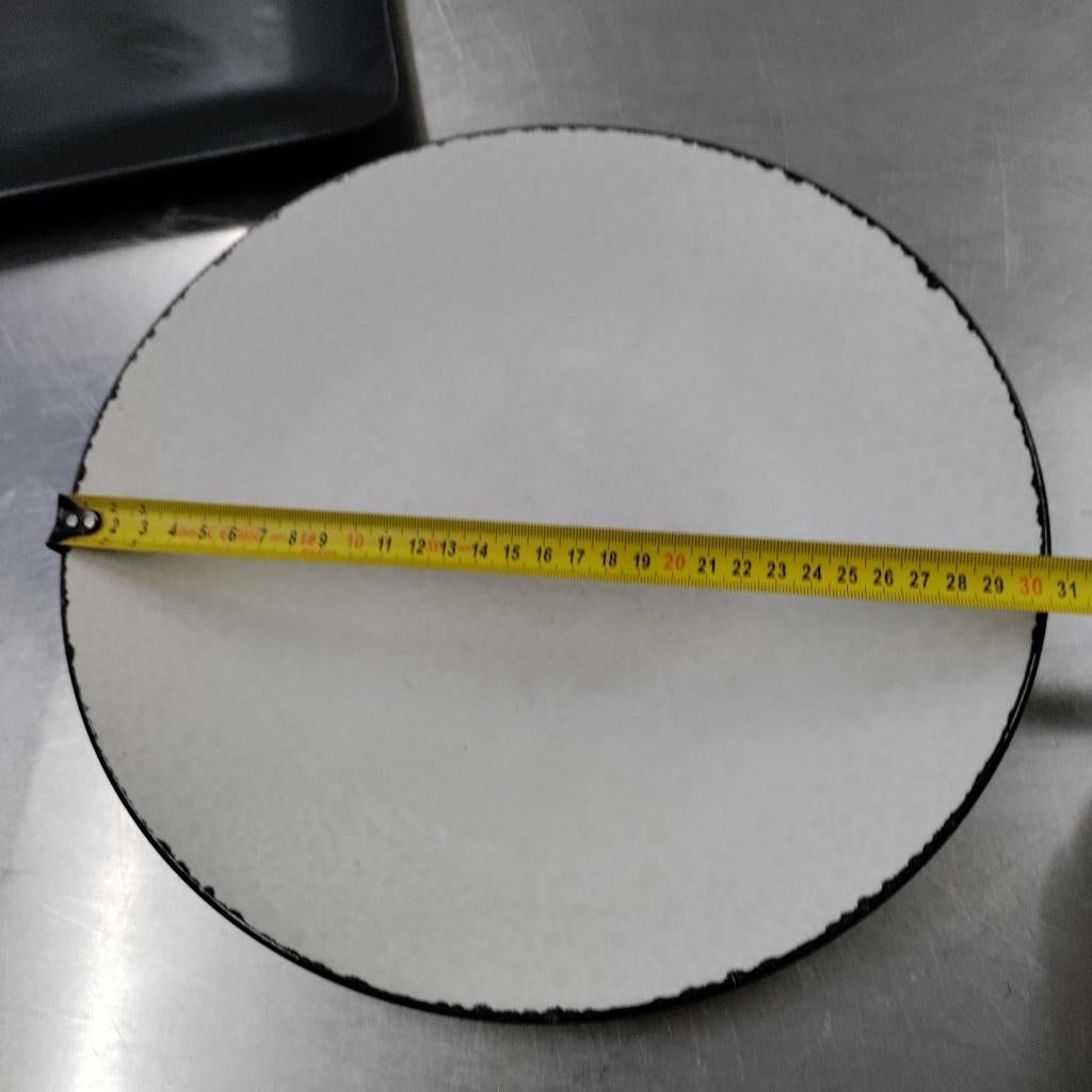 16 assiettes beiges liseré brun, Huis en Inrichting, Keuken | Servies, Ophalen, Porselein