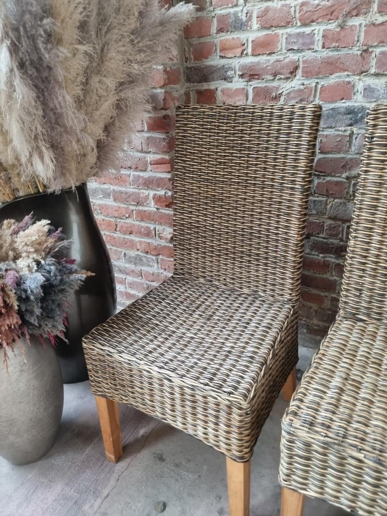 4 landelijk stoelen art:, Huis en Inrichting, Ophalen, Overige kleuren, Hout, Vier