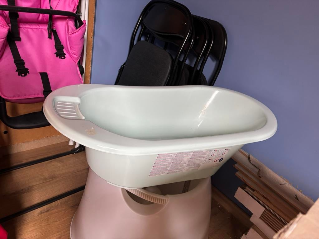 Baby bad met staander, Kinderen en Baby's, Badjes en Verzorging, Ophalen, Gebruikt, Badje, Bébé-jou