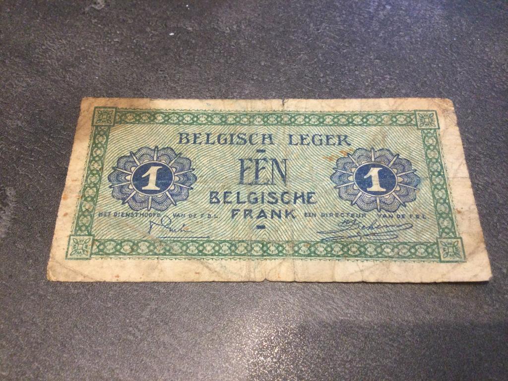 Belgique 1 franc Armée belge 1946, Timbres & Monnaies, Billets de banque | Belgique, Enlèvement ou Envoi