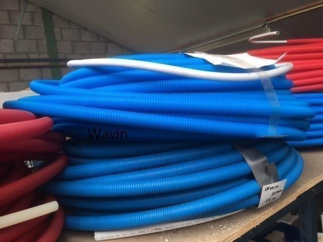 219. Partij meeerlagen buis slang Wavin Henco Uponor, Enlèvement, Neuf, Bleu