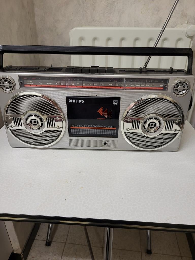 Radio portable vintage Philips, Enlèvement ou Envoi, Utilisé, Autres types