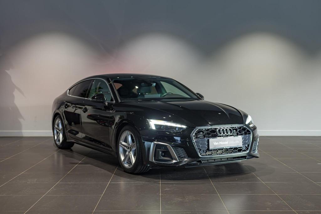 Audi A5 Sportback 35 TFSI S tronic S Line Apple Carplay| Zet, Auto's, Audi, 4 zetels, Stof, Gebruikt, Zwart