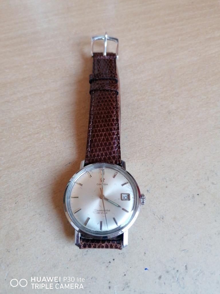 Omega Seamaster Deville, Handtassen en Accessoires, Horloges | Dames, Staal, Staal