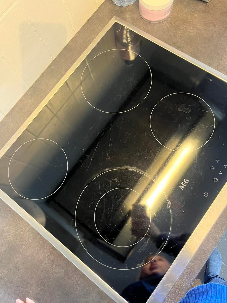 Keramische kookplaat AEG, Elektronische apparatuur, Kookplaten, Ophalen, Gebruikt, Keramisch, 4 kookzones