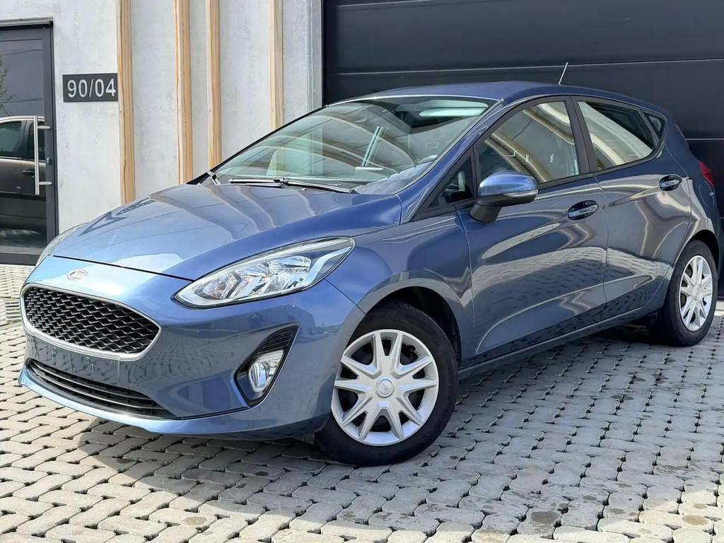 Ford Fiesta 1.0 EcoBoost Trend (EU6.2), Auto's, Ford, Stof, Gebruikt, Blauw, Bedrijf