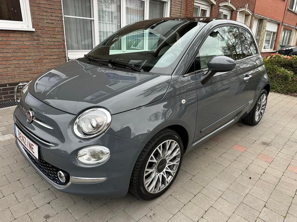 Fiat 500 1.2i! Topstaat* Airco*Navi*Panodak* Garantie!, Auto's, Voorwielaandrijving, Euro 6, Leder en Stof, Parkeersensor