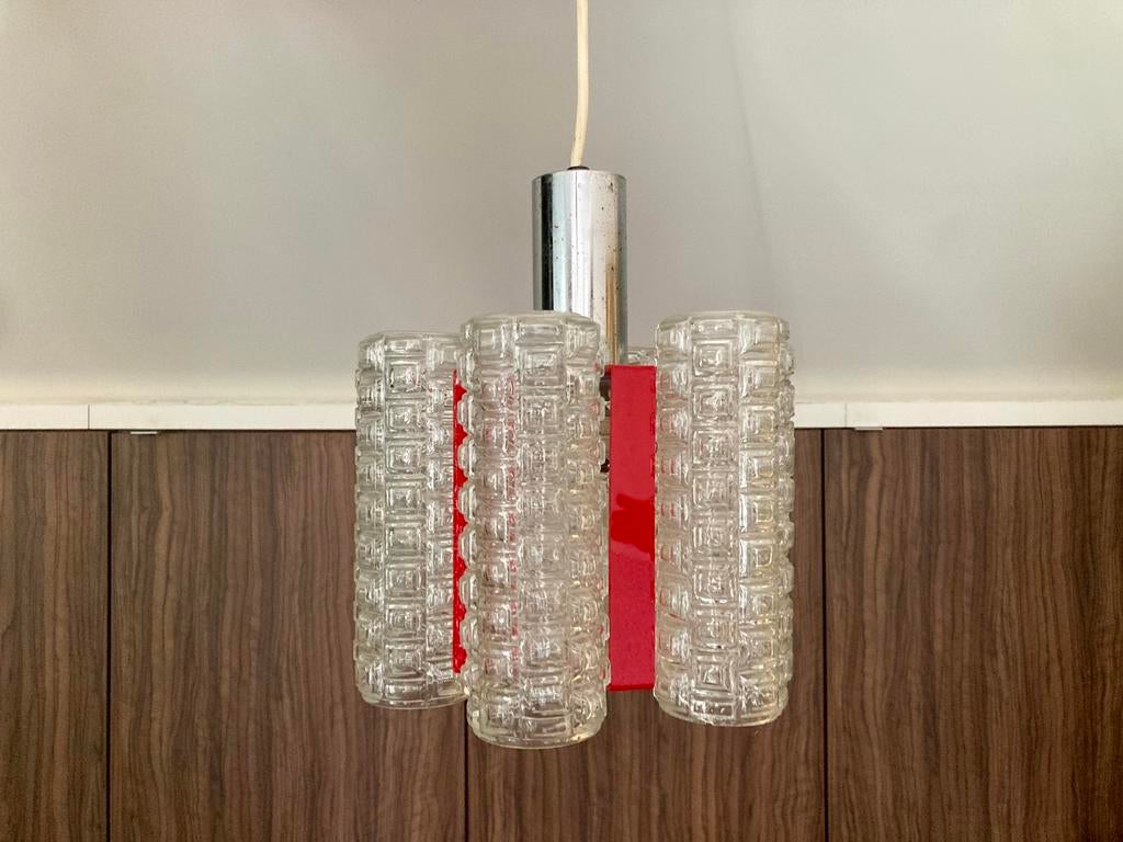 Lampe suspendue vintage space age du milieu du siècle, Enlèvement, Utilisé