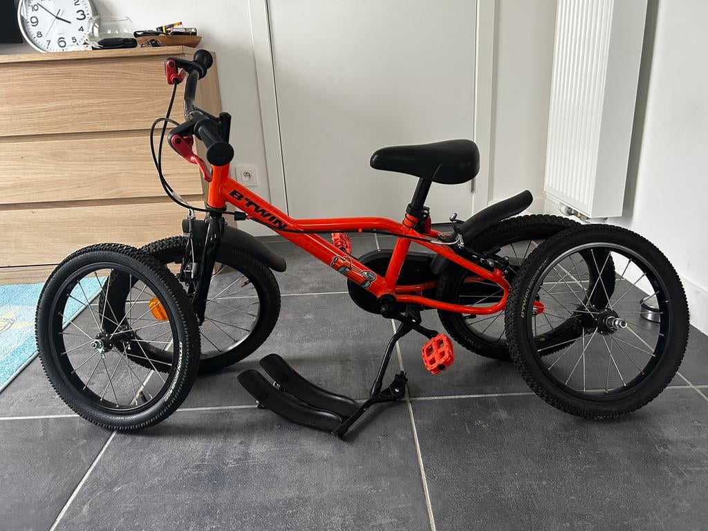 Btwn kinder fiets, Fietsen en Brommers, Fietsen | Vouwfietsen, Heren, 14 tot 16 inch, Zo goed als nieuw, Deels opvouwbaar