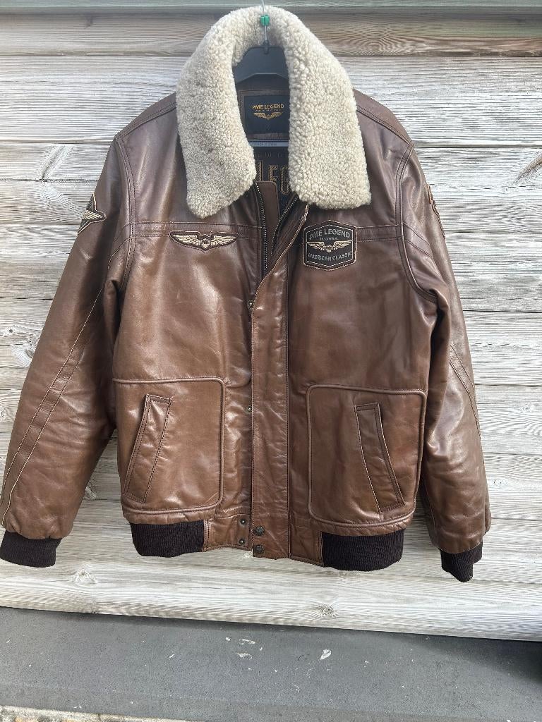 lederen jas PME Legend, Kleding | Heren, Ophalen, Maat 52/54 (L), Bruin, Nieuw