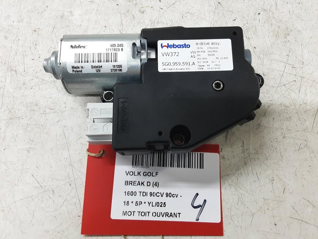 TOIT OUVRANT MOTEUR Golf VII Variant (AUVV) (5G0959591A), Volkswagen, Mevr. I. Hauben, Utilisé, Rue de l'Espoir 34 34
4030  GRIVEGNÉE, BE