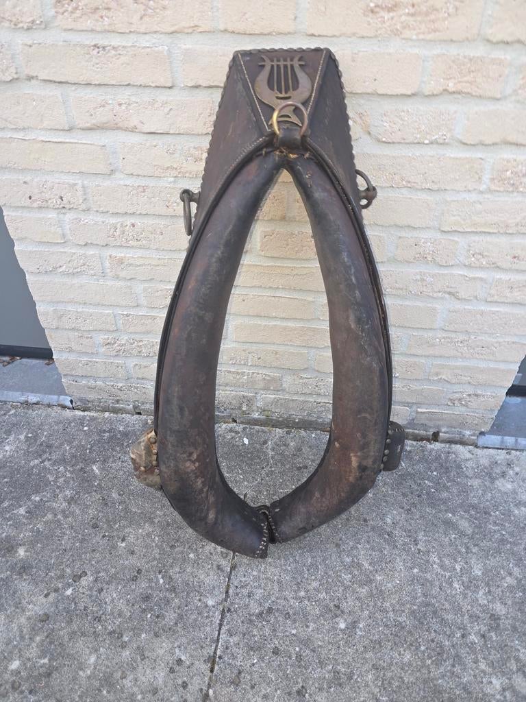 Harnais de cheval ancien avec treuil - collier de cheval déc, Enlèvement ou Envoi