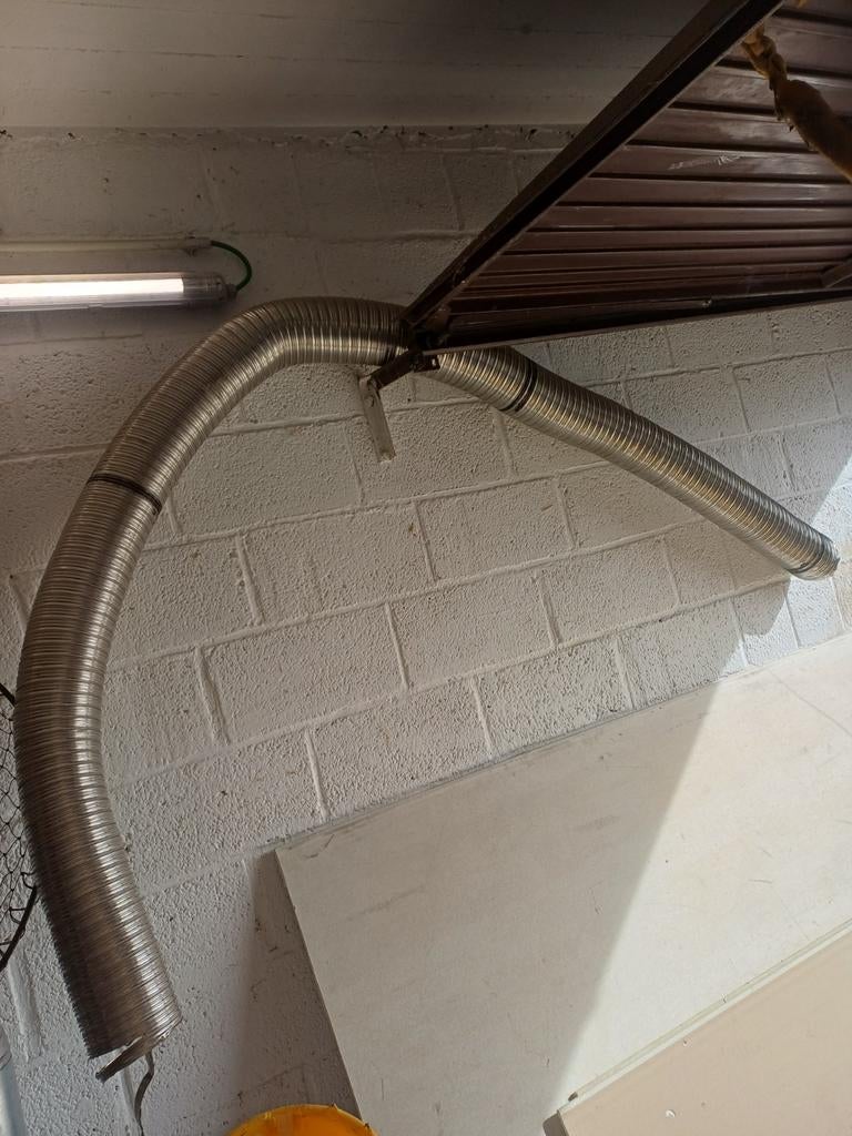 Dubbelwandige inox kachelbuis 125mm, Ophalen