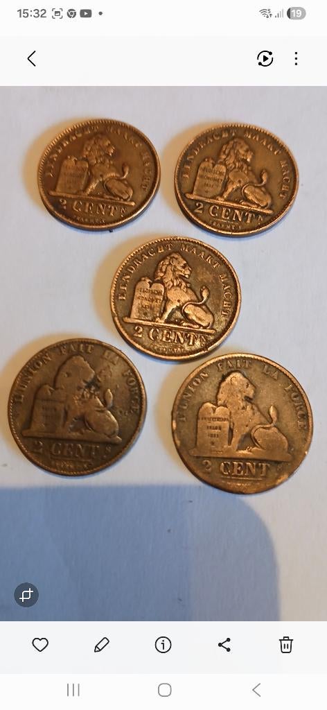 2 centimes Léopold ¹er et Léopold 2, Enlèvement ou Envoi