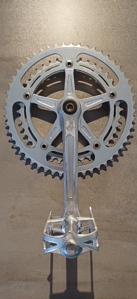 Pédalier Campagnolo GS (170 mm) + pédales MKS SY-1, Vélos & Vélomoteurs, Enlèvement ou Envoi, Utilisé, Pédalier ou Pédales, Campagnolo