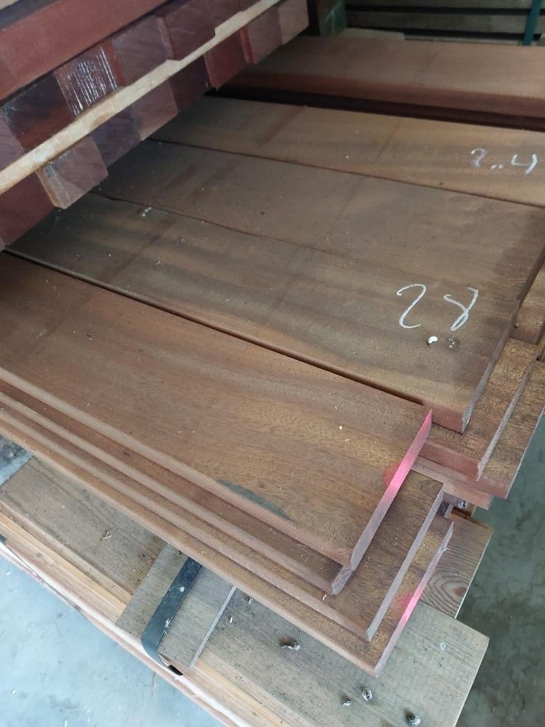 sipo mahonie 21x120mm 1145 lopende meter voor meubels, Tuin en Terras, Ophalen, Nieuw