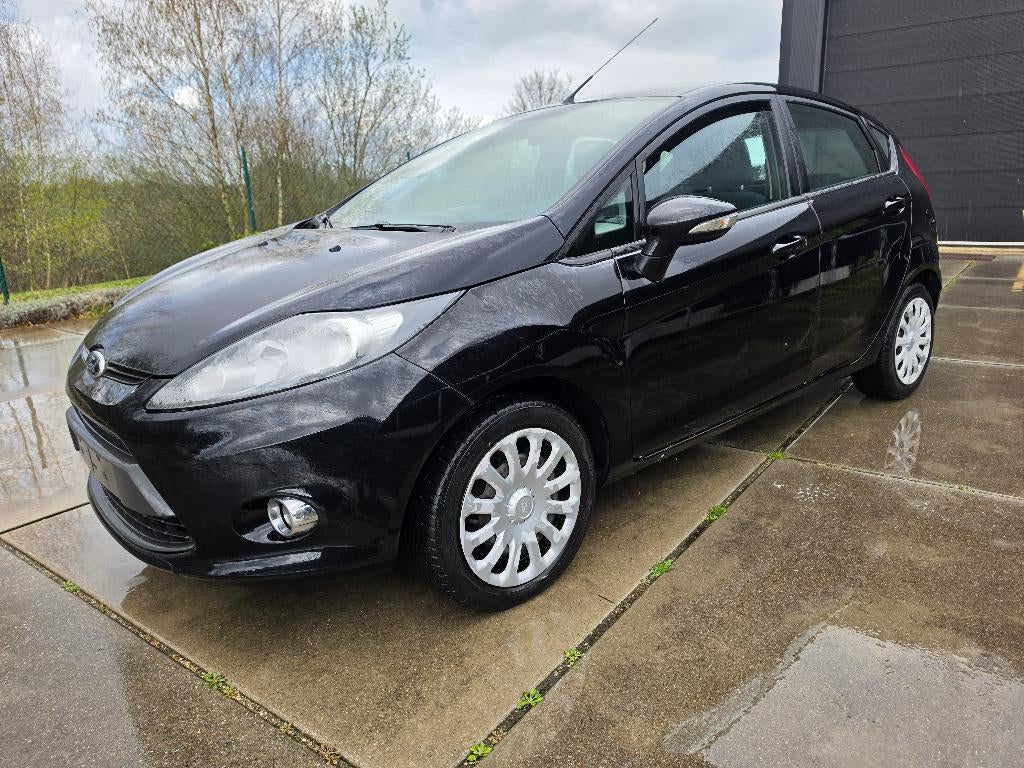 Ford Fiesta 1.3i Trend 2012 Airco 130.000 km + Garantie, Euro 5, Zwart, Bedrijf, 5 deurs
