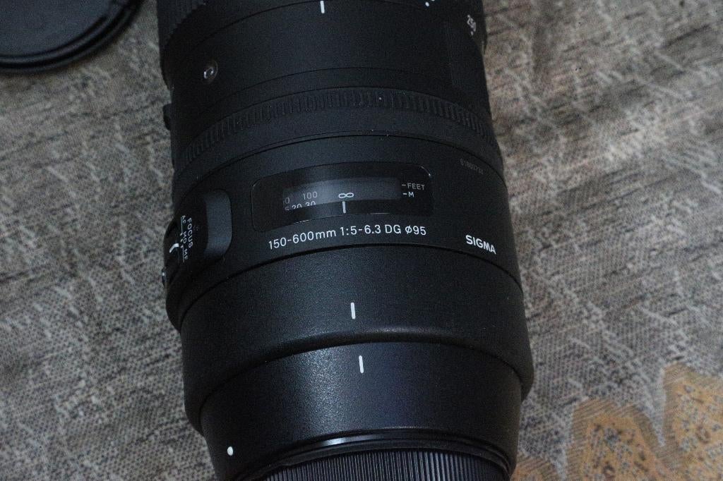 Sigma 150-600mm 1:5-6.3 DG  O95 (Canon Ef), Audio, Tv en Foto, Foto | Lenzen en Objectieven, Zo goed als nieuw, Telelens, Zoom