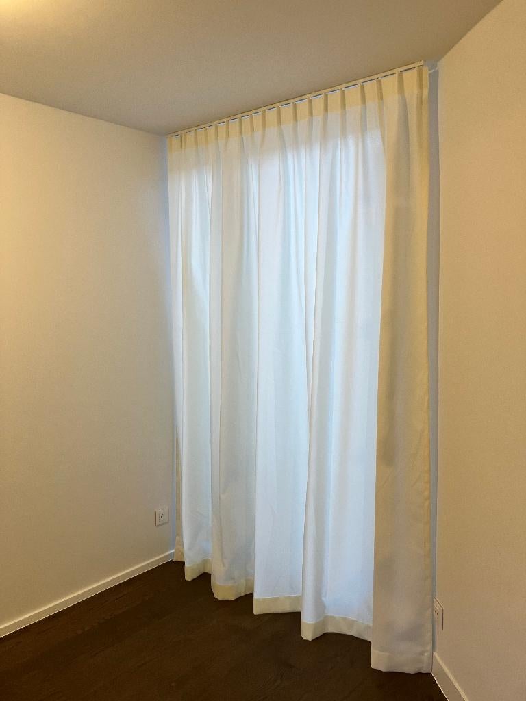 Wit gordijn (nieuw), Ophalen, 100 tot 150 cm, 200 cm of meer, Nieuw